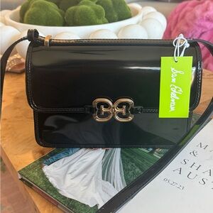Sam Edelman Glossy Black Crossbody Bag